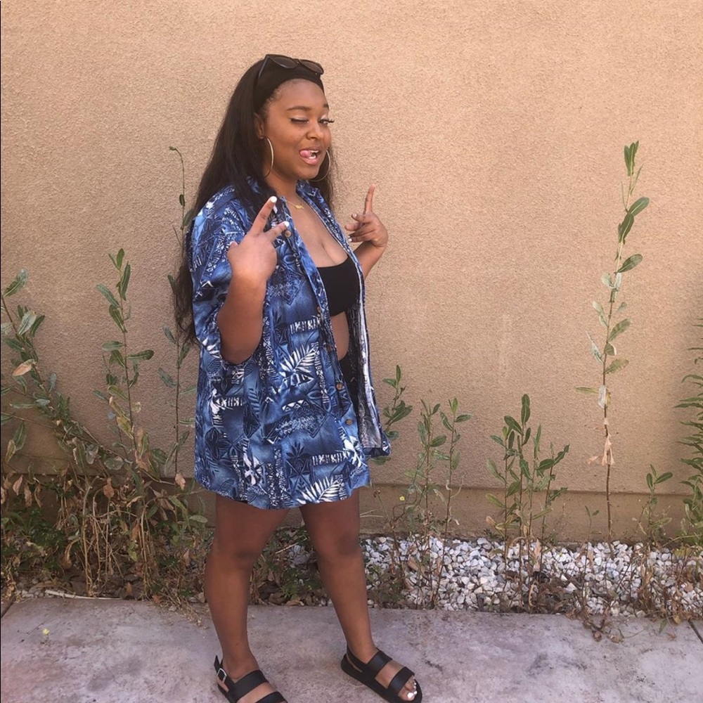Hawaiian button down shirt